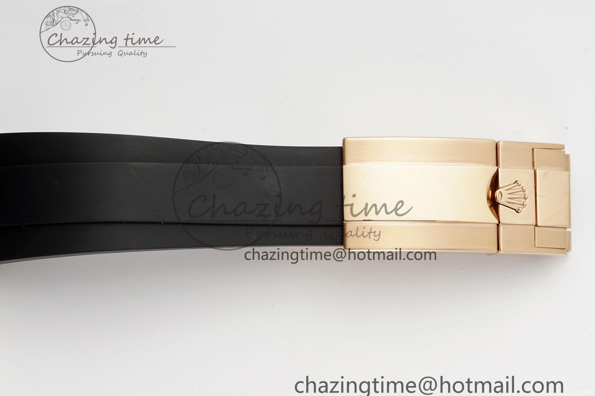 MiroTime 0213 RelaxedFit Yacht-Master 126655 RG APSF Best Edition Black Dial on Black Rubber Strap A 1949